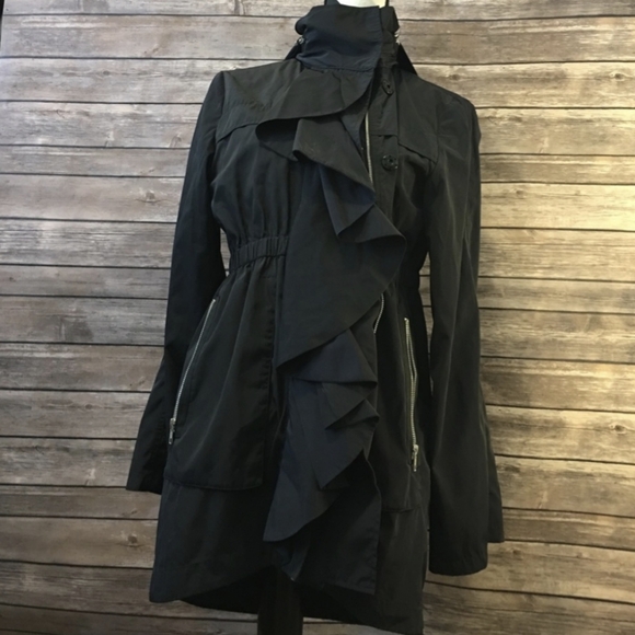 Ali Ro Ruched Ruffle Anorak Jacket - Picture 13 of 13